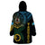 Personalised Vanuatu Wearable Blanket Hoodie Turtle Chest Tattoo Flag Color - Sanma - Wonder Print Shop