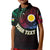 Custom Vanuatu Polo Shirt for Kid Turtle Chest Tattoo Flag Color Shefa - Wonder Print Shop