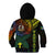 Personalised Vanuatu Kid Hoodie Turtle Chest Tattoo Flag Color - Tafea - Wonder Print Shop