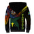 Personalised Vanuatu Sherpa Hoodie Turtle Chest Tattoo Flag Color - Tafea - Wonder Print Shop