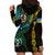 Personalised Vanuatu Hoodie Dress Turtle Chest Tattoo Flag Color - Torba - Wonder Print Shop