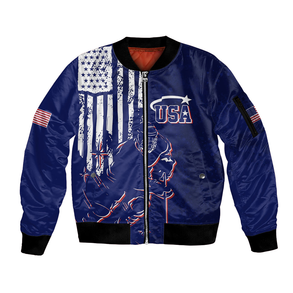 personalised-usa-ice-hockey-sleeve-zip-bomber-jacket-flag-grunge-style