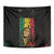 Reggae King Marley Tapestry Typeset Grunge Style