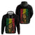 Reggae King Marley Zip Hoodie Typeset Grunge Style - Wonder Print Shop