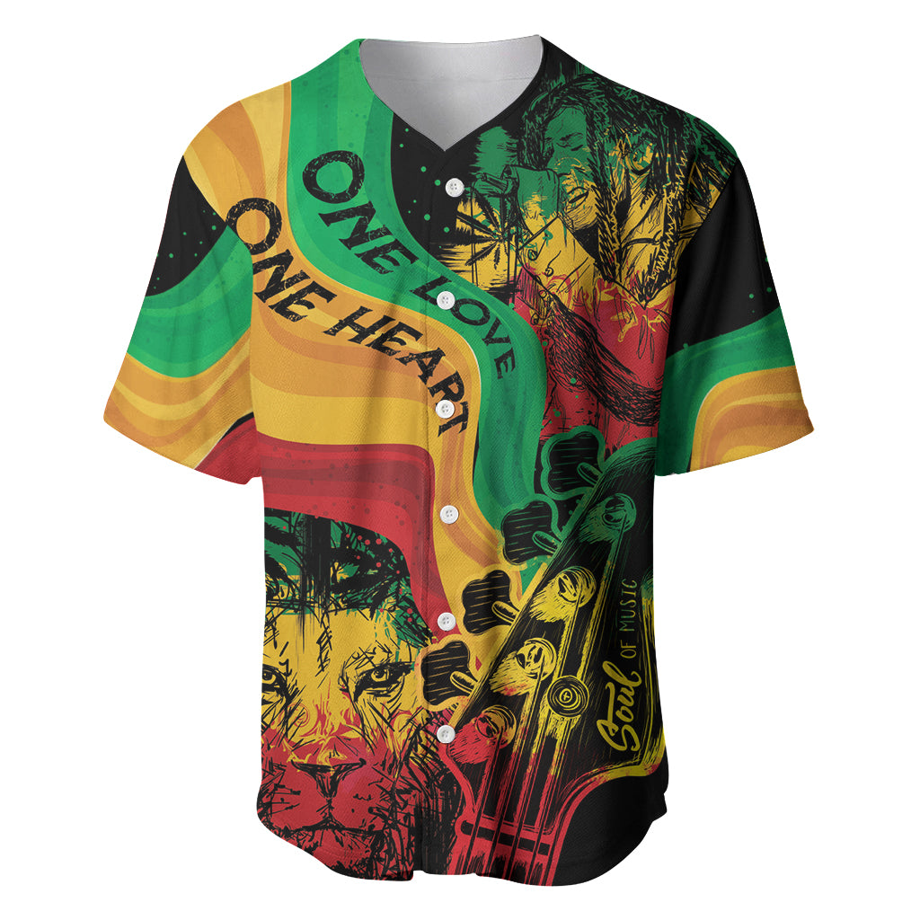 Reggae Day Baseball Jersey One Love One Heart LT7 - Wonder Print Shop