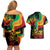 Reggae Day Couples Matching Off Shoulder Short Dress and Hawaiian Shirt One Love One Heart LT7 - Wonder Print Shop