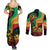 Reggae Day Couples Matching Summer Maxi Dress and Long Sleeve Button Shirt One Love One Heart LT7 - Wonder Print Shop