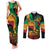 Reggae Day Couples Matching Tank Maxi Dress and Long Sleeve Button Shirt One Love One Heart LT7 - Wonder Print Shop