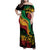 Reggae Day Family Matching Off Shoulder Maxi Dress and Hawaiian Shirt One Love One Heart LT7 - Wonder Print Shop