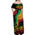 Reggae Day Family Matching Off Shoulder Maxi Dress and Hawaiian Shirt One Love One Heart LT7 - Wonder Print Shop