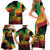 Reggae Day Family Matching Short Sleeve Bodycon Dress and Hawaiian Shirt One Love One Heart - Wonder Print Shop