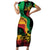 Reggae Day Family Matching Short Sleeve Bodycon Dress and Hawaiian Shirt One Love One Heart - Wonder Print Shop