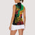 Reggae Day Women Sleeveless Polo Shirt One Love One Heart