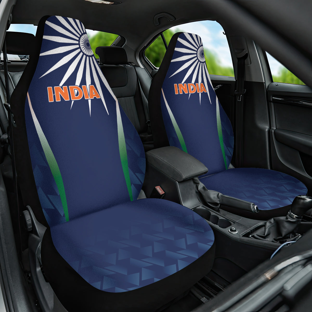 India Cricket World Cup 2024 Car Seat Cover Men In Blue Dynamic LT7 - Wonder Print Shop