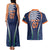 India Cricket World Cup 2024 Couples Matching Tank Maxi Dress and Hawaiian Shirt Men In Blue Dynamic LT7 - Wonder Print Shop