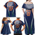 India Cricket World Cup 2024 Family Matching Off Shoulder Maxi Dress and Hawaiian Shirt Men In Blue Dynamic LT7 - Wonder Print Shop