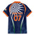 India Cricket World Cup 2024 Family Matching Short Sleeve Bodycon Dress and Hawaiian Shirt Men In Blue Dynamic - Wonder Print Shop