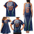 India Cricket World Cup 2024 Family Matching Tank Maxi Dress and Hawaiian Shirt Men In Blue Dynamic - Wonder Print Shop