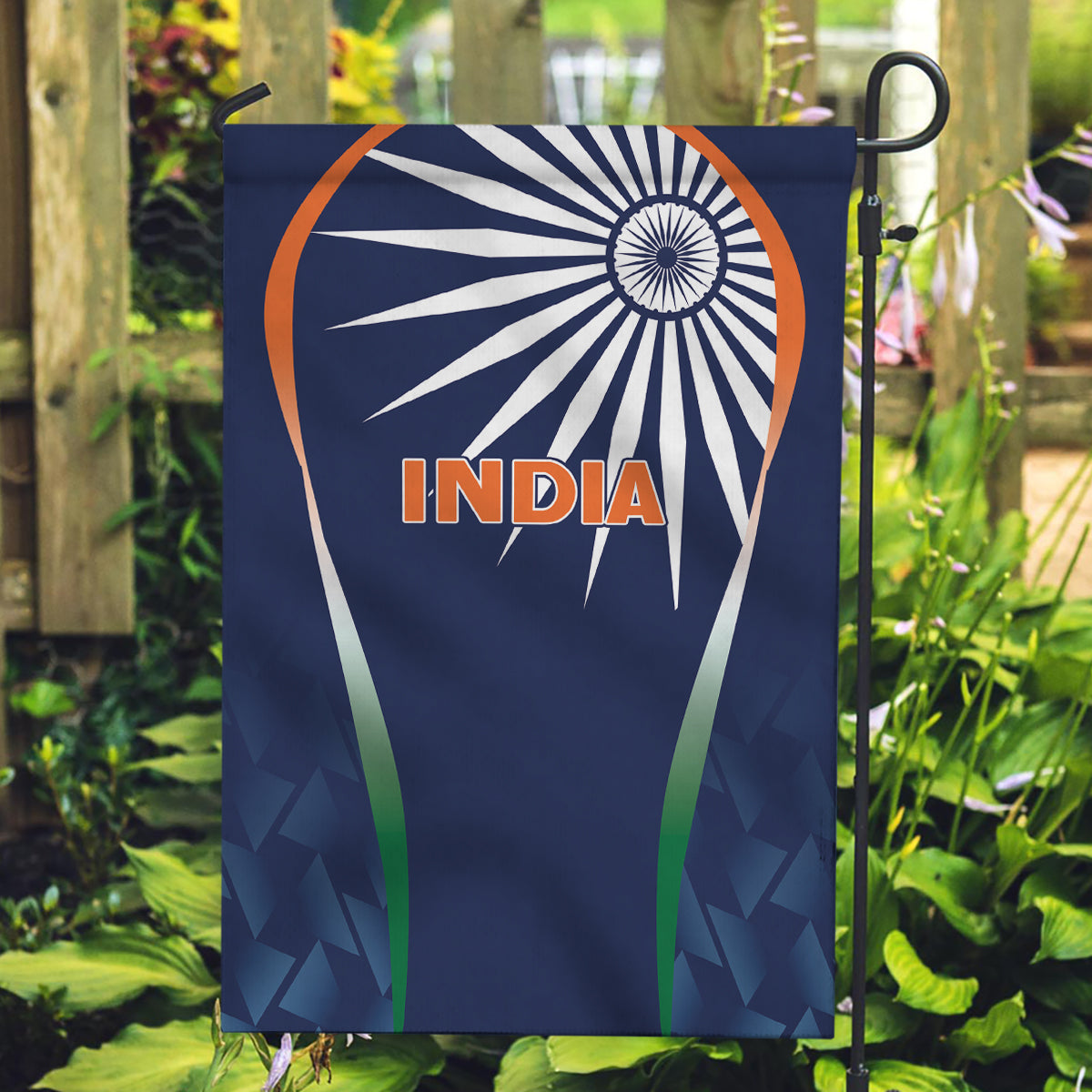 India Cricket World Cup 2024 Garden Flag Men In Blue Dynamic - Wonder Print Shop