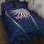 India Cricket World Cup 2024 Quilt Bed Set Men In Blue Dynamic