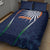 India Cricket World Cup 2024 Quilt Bed Set Men In Blue Dynamic