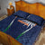 India Cricket World Cup 2024 Quilt Bed Set Men In Blue Dynamic