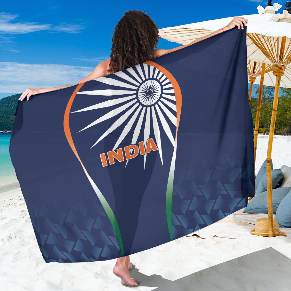 India Cricket World Cup 2024 Sarong Men In Blue Dynamic