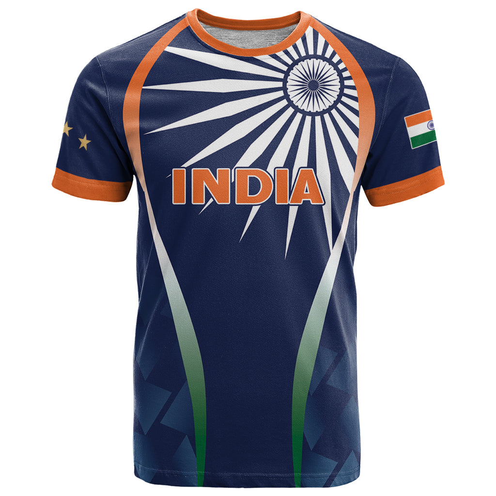 India Cricket World Cup 2024 T Shirt Men In Blue Dynamic