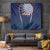 India Cricket World Cup 2024 Tapestry Men In Blue Dynamic