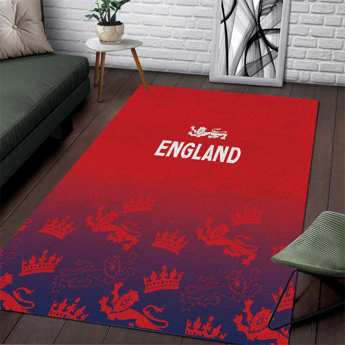 England Cricket World Cup 2024 Area Rug Seamless Inspiration LT7 - Wonder Print Shop