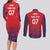 England Cricket World Cup 2024 Couples Matching Long Sleeve Bodycon Dress and Long Sleeve Button Shirt Seamless Inspiration LT7 - Wonder Print Shop