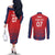 England Cricket World Cup 2025 Couples Matching Off The Shoulder Long Sleeve Dress and Long Sleeve Button Shirt Seamless Inspiration