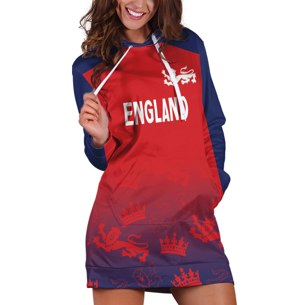 England Cricket World Cup 2024 Hoodie Dress Seamless Inspiration - Wonder Print Shop