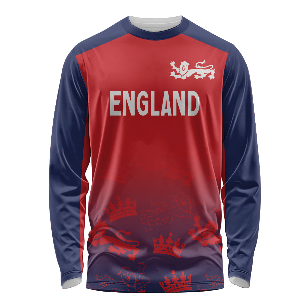 England Cricket World Cup 2024 Long Sleeve Shirt Seamless Inspiration - Wonder Print Shop