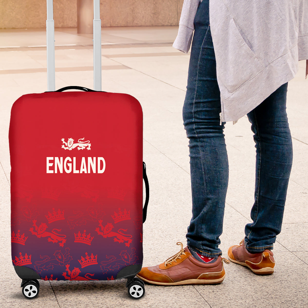 England Cricket World Cup 2024 Luggage Cover Seamless Inspiration - Wonder Print Shop