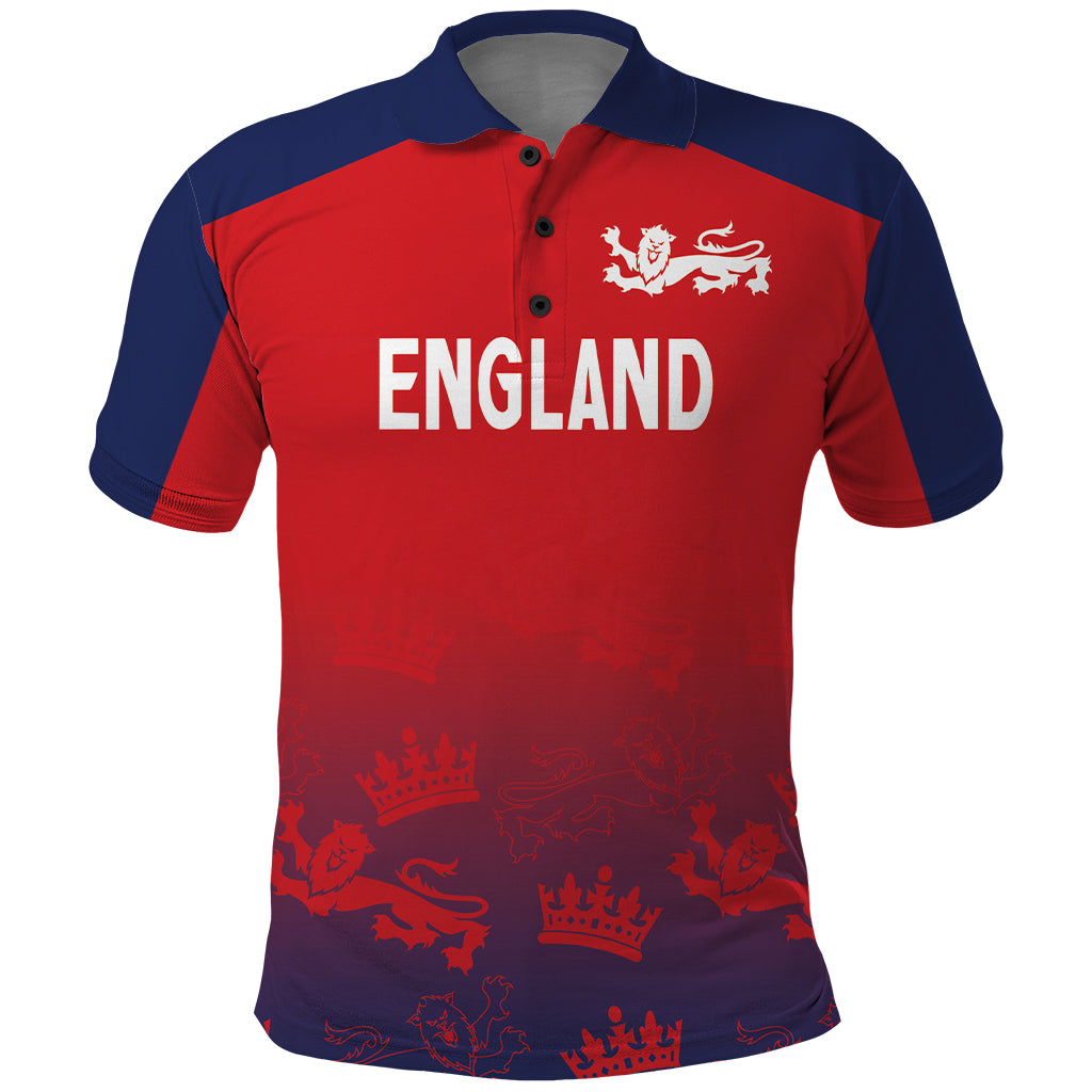 England Cricket World Cup 2024 Polo Shirt Seamless Inspiration - Wonder Print Shop