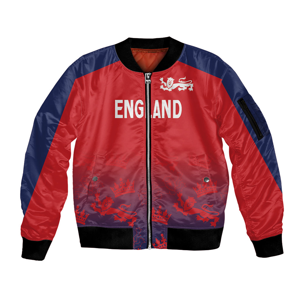 England Cricket World Cup 2025 Sleeve Zip Bomber Jacket Seamless Inspiration