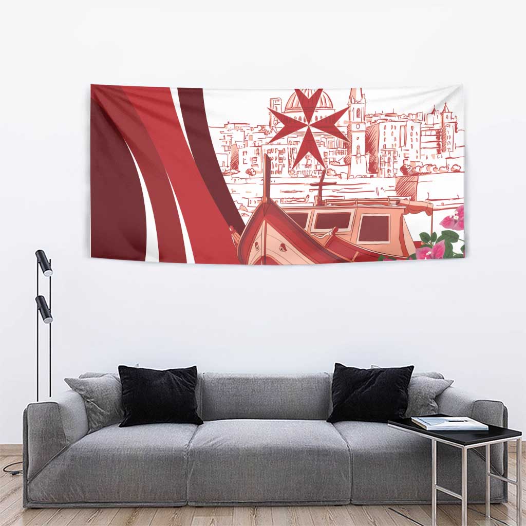 Inhobbok Malta Tapestry Valetta Scenery
