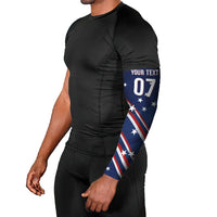 USA Custom Rugby Stars Motif Arm Sleeves GO Eagles