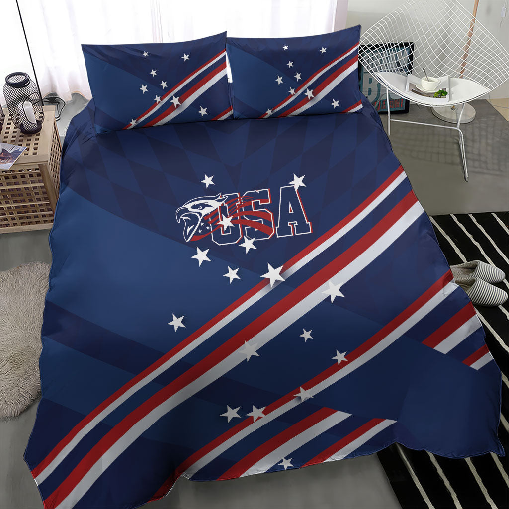 USA Rugby Stars Motif Bedding Set GO Eagles