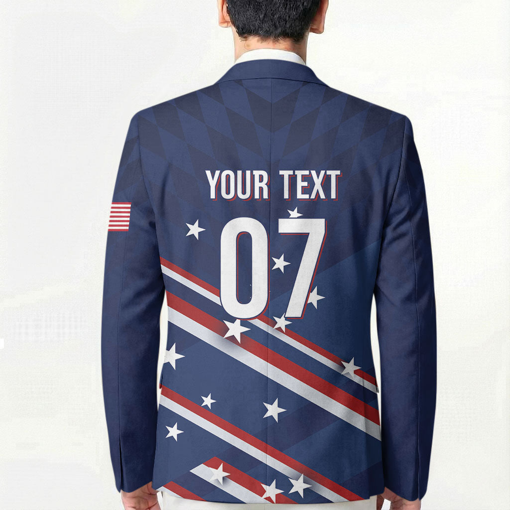 USA Custom Rugby Stars Motif Blazer GO Eagles