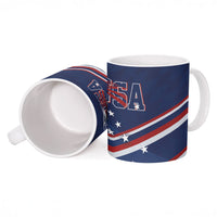 USA Rugby Stars Motif Ceramic Mug GO Eagles
