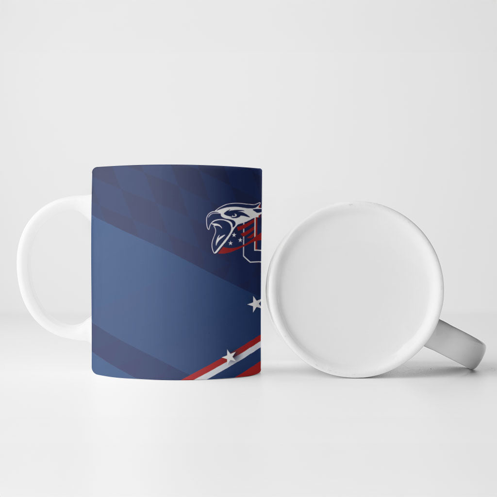 USA Rugby Stars Motif Ceramic Mug GO Eagles
