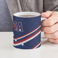 USA Rugby Stars Motif Ceramic Mug GO Eagles