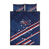 USA Rugby Stars Motif Quilt Bed Set GO Eagles