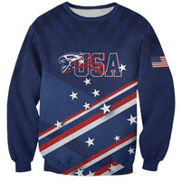 USA Custom Rugby Stars Motif Sweatshirt GO Eagles