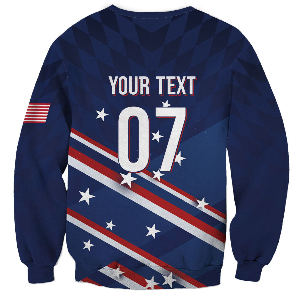 USA Custom Rugby Stars Motif Sweatshirt GO Eagles