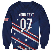 USA Custom Rugby Stars Motif Sweatshirt GO Eagles