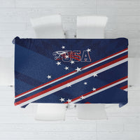 USA Rugby Stars Motif Tablecloth GO Eagles