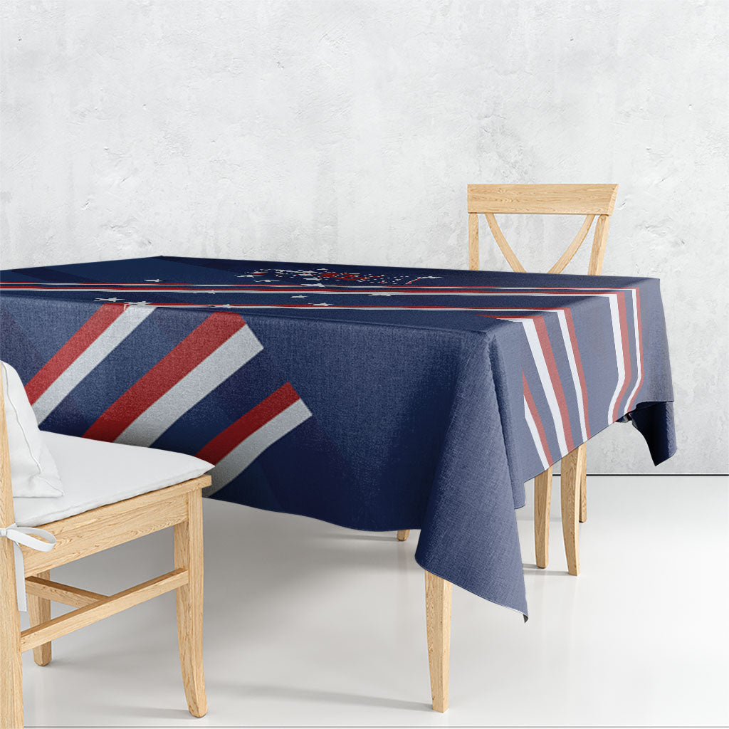 USA Rugby Stars Motif Tablecloth GO Eagles